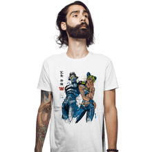 Load image into Gallery viewer, Shirts Fitted Shirts, Mens / Small / White Stone Ocean
