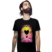 Load image into Gallery viewer, Shirts Fitted Shirts, Mens / Small / Black Peach Glitch
