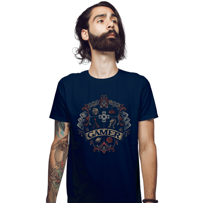 Shirts Fitted Shirts, Mens / Small / Navy Gamer Crest