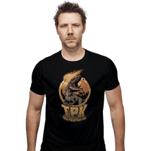 Load image into Gallery viewer, Daily_Deal_Shirts Fitted Shirts, Mens / Small / Black Prehistoric TPK
