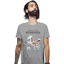Load image into Gallery viewer, Shirts Fitted Shirts, Mens / Small / Sports Grey Anatomy Of A Unicorn
