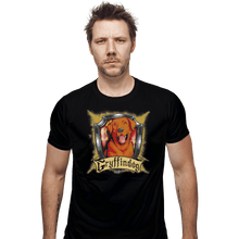 Load image into Gallery viewer, Shirts Fitted Shirts, Mens / Small / Black Hairy Pupper House Gryffindog
