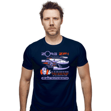 Load image into Gallery viewer, Secret_Shirts Fitted Shirts, Mens / Small / Navy Ask About the Little Red Button
