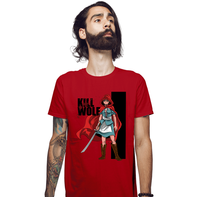 Secret_Shirts Fitted Shirts, Mens / Small / Red Kill Wolf