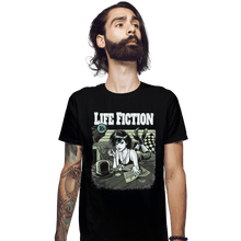 Load image into Gallery viewer, Shirts Fitted Shirts, Mens / Small / Black Life Fiction
