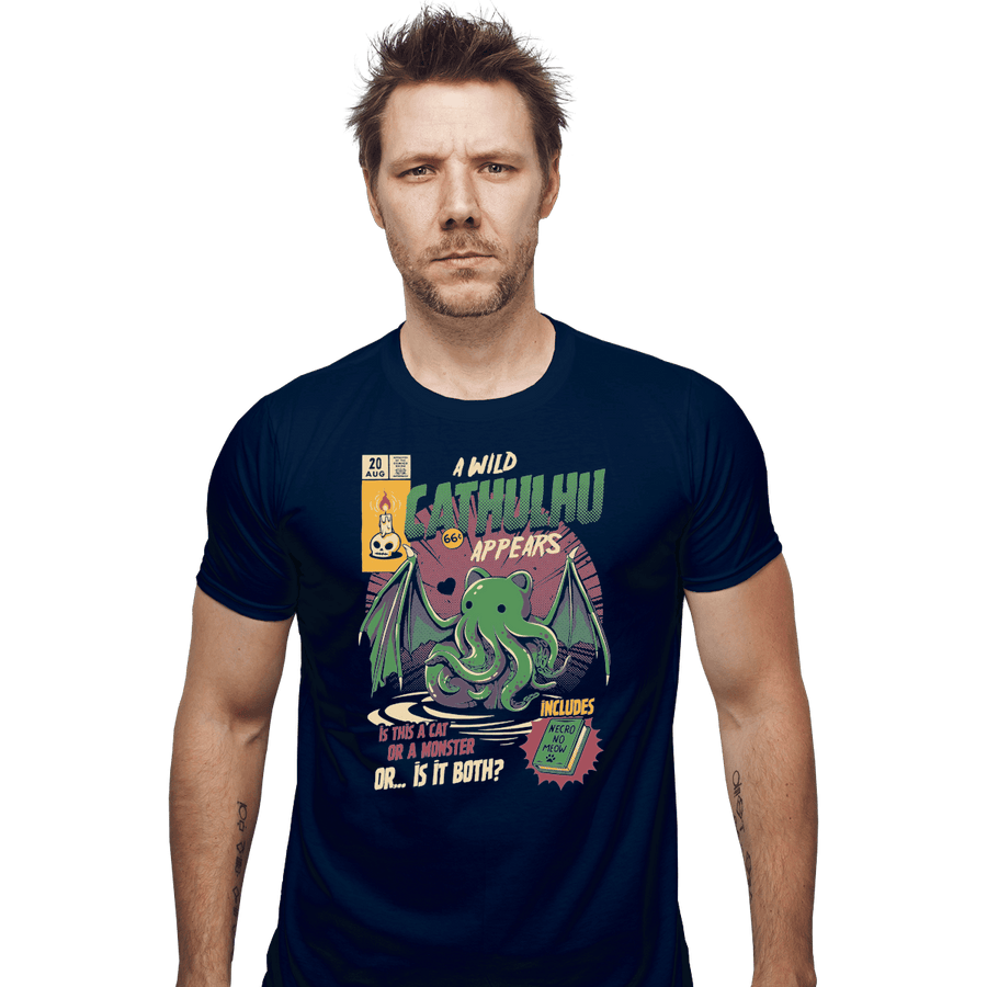 Shirts Fitted Shirts, Mens / Small / Navy Cathulhu