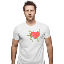 Load image into Gallery viewer, Shirts Fitted Shirts, Mens / Small / White Grinch Heart
