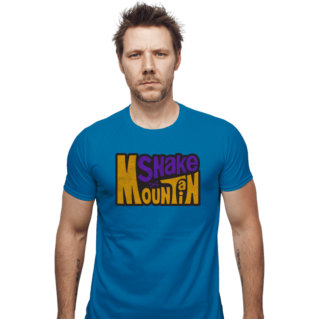 Daily_Deal_Shirts Fitted Shirts, Mens / Small / Sapphire Snake Mountain