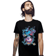 Load image into Gallery viewer, Shirts Fitted Shirts, Mens / Small / Black Legend Of The Lamp
