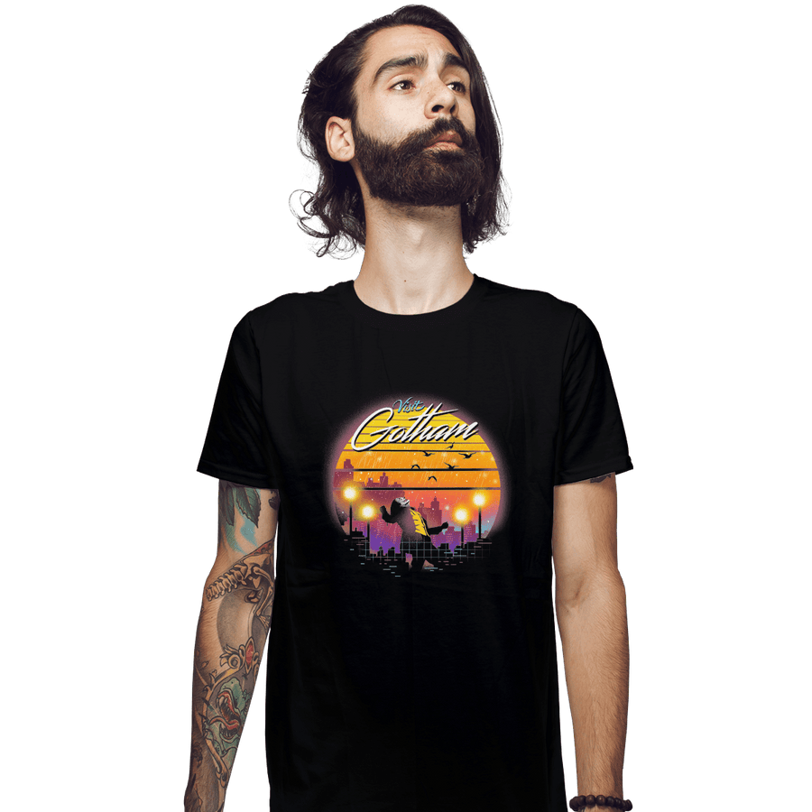 Shirts Fitted Shirts, Mens / Small / Black Gotham Wave