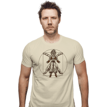 Load image into Gallery viewer, Daily_Deal_Shirts Fitted Shirts, Mens / Small / Sand Vitruvian Fyujon
