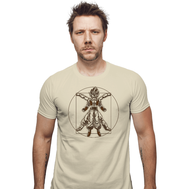 Daily_Deal_Shirts Fitted Shirts, Mens / Small / Sand Vitruvian Fyujon
