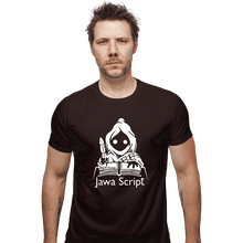 Load image into Gallery viewer, Shirts Fitted Shirts, Mens / Small / Dark Chocolate Jawa Script

