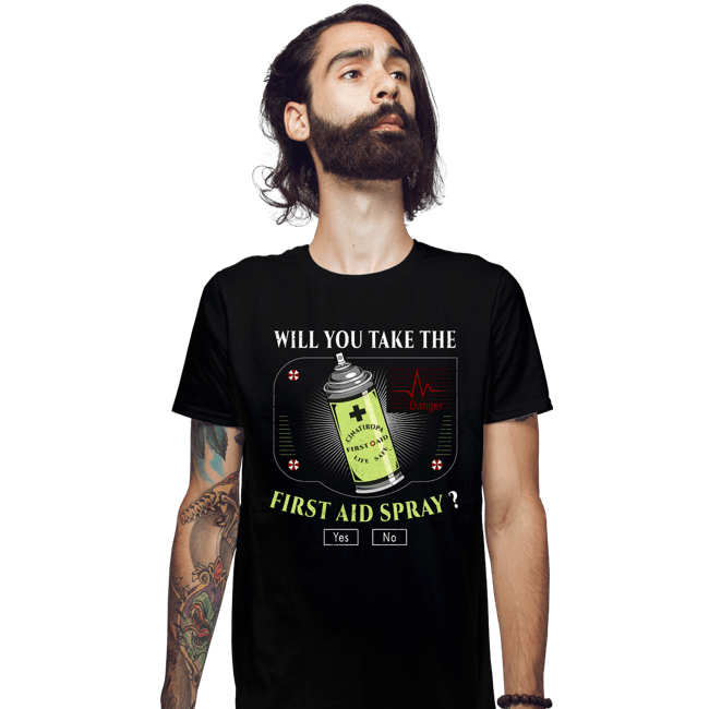 Secret_Shirts Fitted Shirts, Mens / Small / Black First Aid Spray