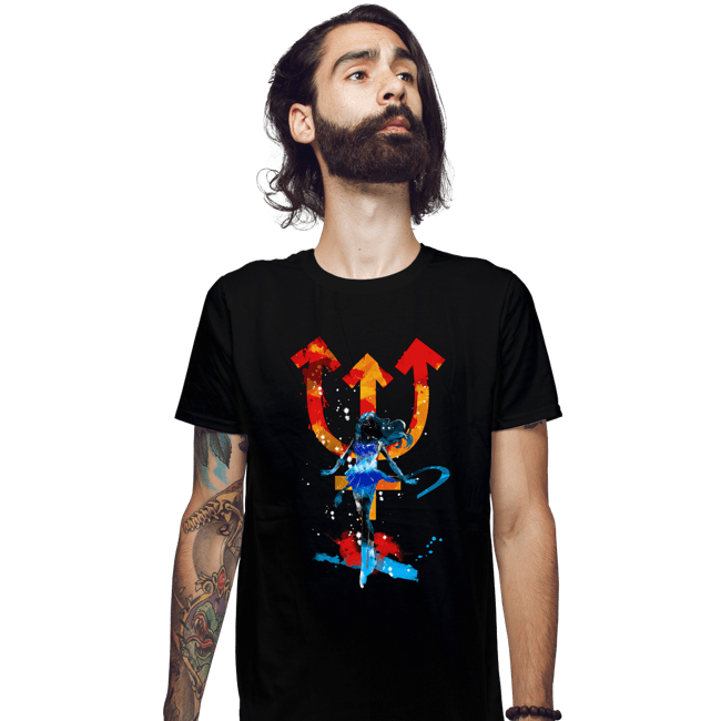 Shirts Fitted Shirts, Mens / Small / Black Neptune Splash