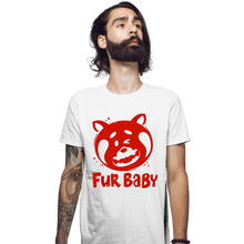 Load image into Gallery viewer, Daily_Deal_Shirts Fitted Shirts, Mens / Small / White Fur Baby
