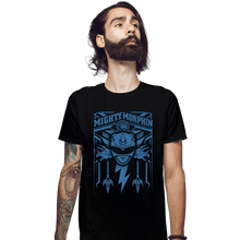 Load image into Gallery viewer, Shirts Fitted Shirts, Mens / Small / Black Blue Ranger
