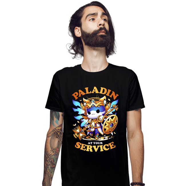 Daily_Deal_Shirts Fitted Shirts, Mens / Small / Black Paladin's Call