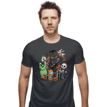 Load image into Gallery viewer, Shirts Fitted Shirts, Mens / Small / Charcoal Nightmare Tree

