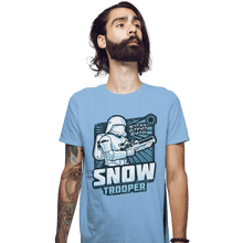 Load image into Gallery viewer, Shirts Fitted Shirts, Mens / Small / Powder Blue First Order Hero: Snowtrooper
