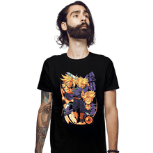 Load image into Gallery viewer, Daily_Deal_Shirts Fitted Shirts, Mens / Small / Black Saiyan Time Traveller

