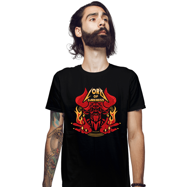 Daily_Deal_Shirts Fitted Shirts, Mens / Small / Black Dark Legend