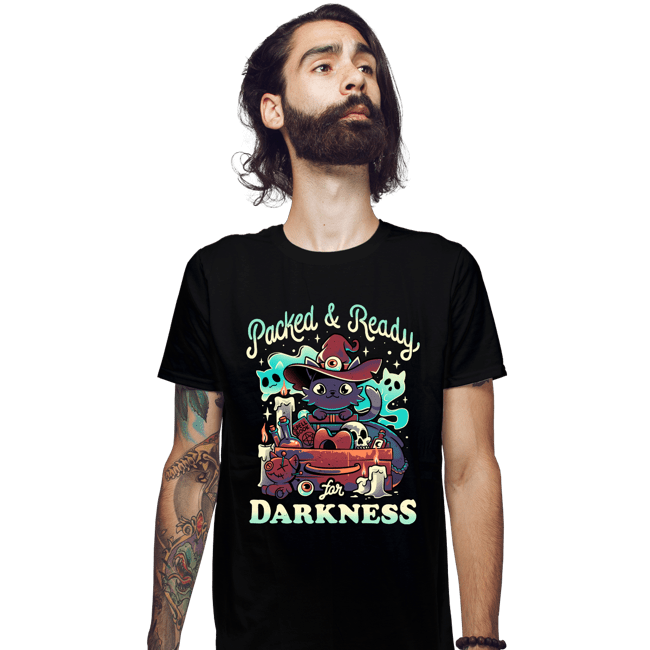 Daily_Deal_Shirts Fitted Shirts, Mens / Small / Black Packed And Ready for Darkness