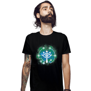 Shirts Fitted Shirts, Mens / Small / Black Open Your Sheikah Eye