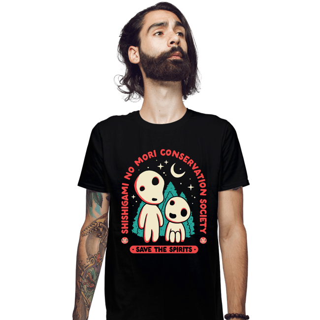 Daily_Deal_Shirts Fitted Shirts, Mens / Small / Black Save The Spirits