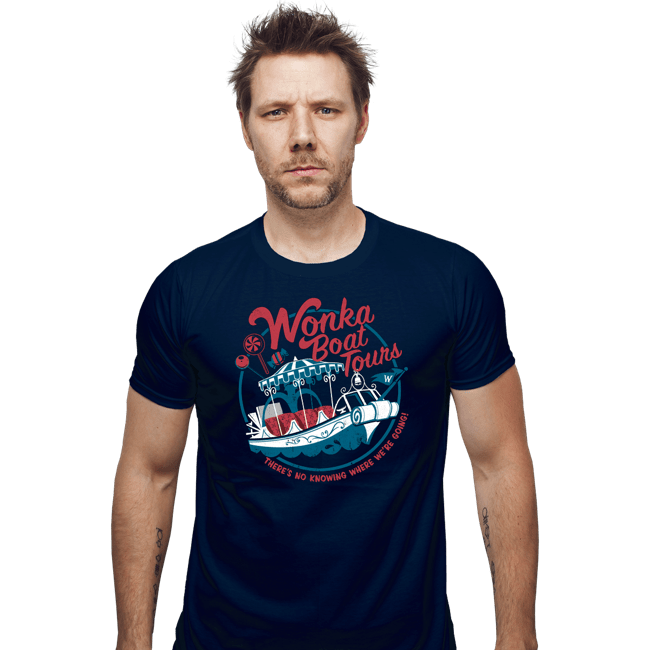 Secret_Shirts Fitted Shirts, Mens / Small / Navy Wonka Boat Tours!