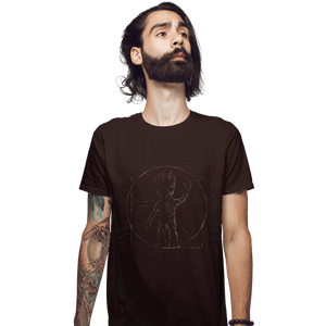 Shirts Fitted Shirts, Mens / Small / Dark Chocolate Vitruvian Groot