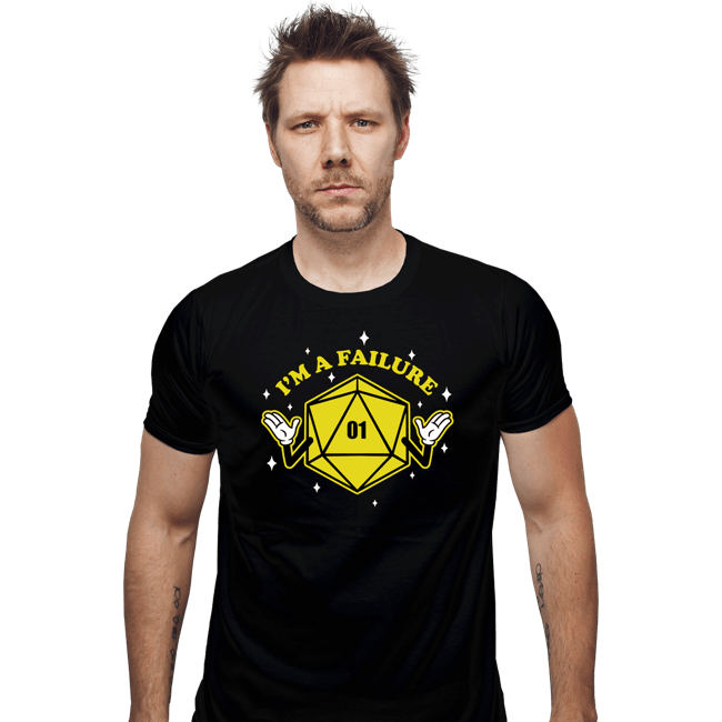 Shirts Fitted Shirts, Mens / Small / Black I'm A Failure Yellow