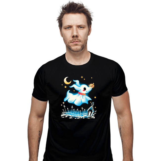 Daily_Deal_Shirts Fitted Shirts, Mens / Small / Black Ghost Dog