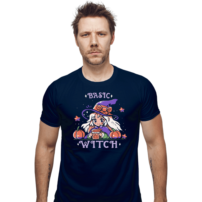 Daily_Deal_Shirts Fitted Shirts, Mens / Small / Navy Basic Witch Season