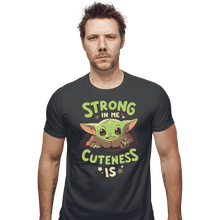 Load image into Gallery viewer, Shirts Fitted Shirts, Mens / Small / Charcoal Strong In Me
