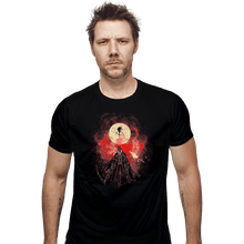 Load image into Gallery viewer, Shirts Fitted Shirts, Mens / Small / Black Moon Presence Art
