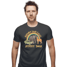 Load image into Gallery viewer, Shirts Fitted Shirts, Mens / Small / Charcoal Street Dogs
