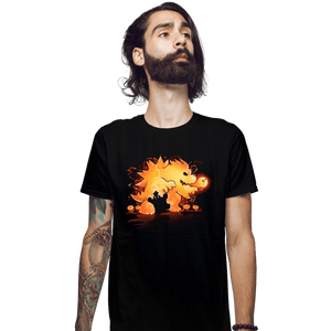 Daily_Deal_Shirts Fitted Shirts, Mens / Small / Black Super Dragon Evolution