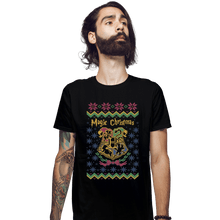 Load image into Gallery viewer, Shirts Fitted Shirts, Mens / Small / Black Magic Christmas
