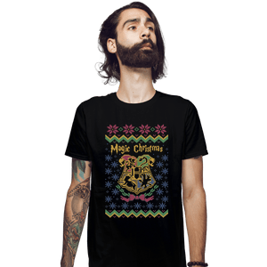 Shirts Fitted Shirts, Mens / Small / Black Magic Christmas