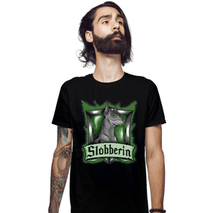 Shirts Fitted Shirts, Mens / Small / Black Hairy Pupper House Slobberin