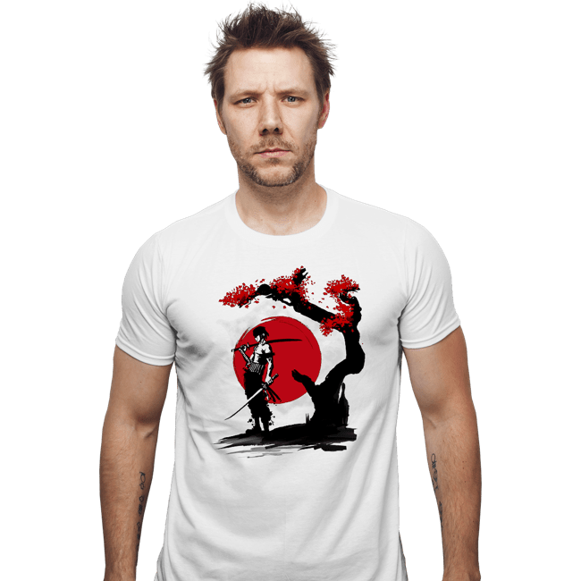 Shirts Fitted Shirts, Mens / Small / White Swordsman Pirate