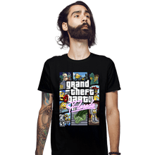 Load image into Gallery viewer, Daily_Deal_Shirts Fitted Shirts, Mens / Small / Black Grand Theft Floreda
