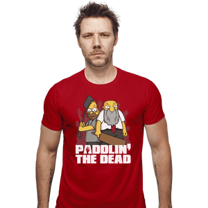 Shirts Fitted Shirts, Mens / Small / Red Paddlin' The Dead