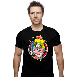 Secret_Shirts Fitted Shirts, Mens / Small / Black Nurse Toadstool 182