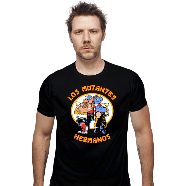 Daily_Deal_Shirts Fitted Shirts, Mens / Small / Black Los Mutantes Hermanos