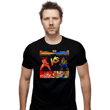 Load image into Gallery viewer, Shirts Fitted Shirts, Mens / Small / Black Goku VS Vegeta Alternate Version
