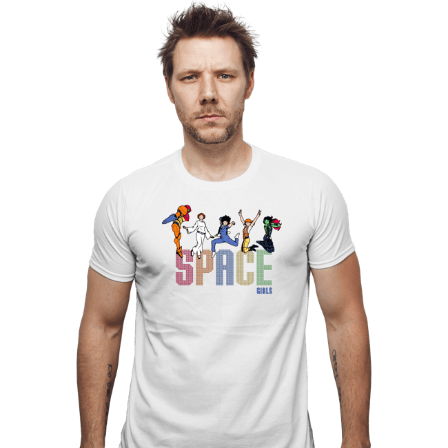 Shirts Fitted Shirts, Mens / Small / White Space Girls