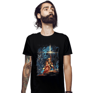 Secret_Shirts Fitted Shirts, Mens / Small / Black Zelda Wars