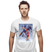 Load image into Gallery viewer, Daily_Deal_Shirts Fitted Shirts, Mens / Small / White Wing Zero Watercolor
